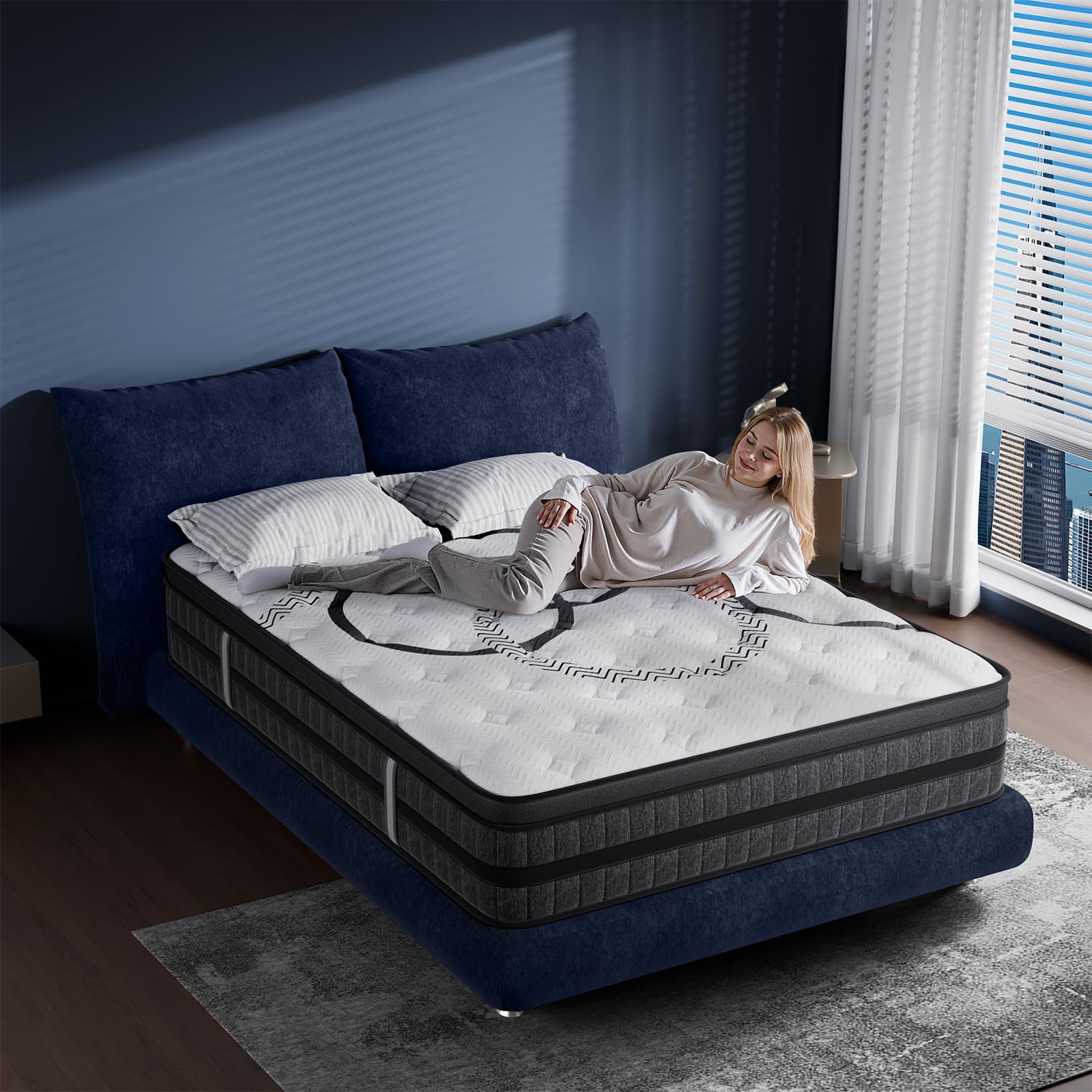 Memory Foam Mattress In A Box Queen - Queen Mattress 12 Inch Hybrid Queen
