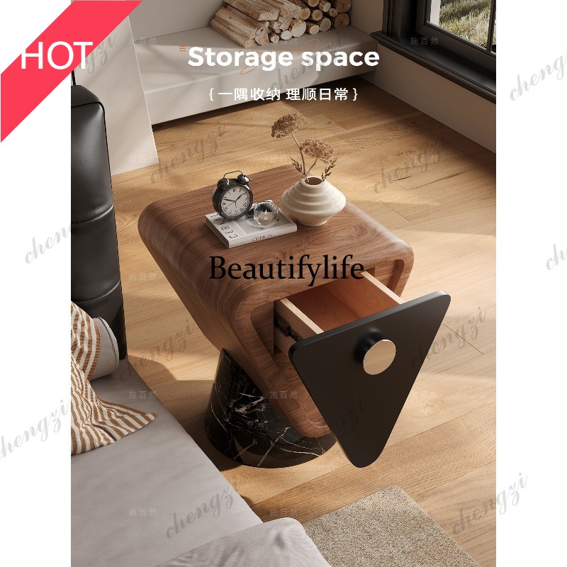 9344 Marble bedside table Soli - Tables ulasan dan harga