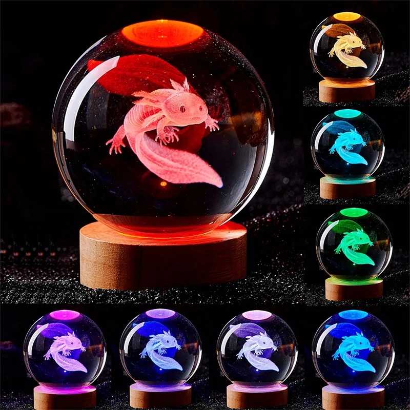 D2 3D Axolotl Lamp Engraved Cr - Floating Nightstand With Led Light ulasan dan harga