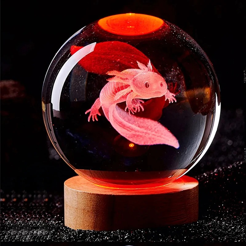 D2 3D Axolotl Lamp Engraved Cr - Floating Nightstand With Led Light ulasan dan harga