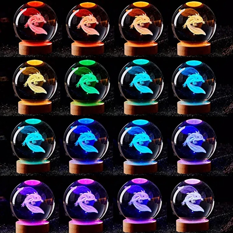 D2 3D Axolotl Lamp Engraved Cr - Floating Nightstand With Led Light ulasan dan harga