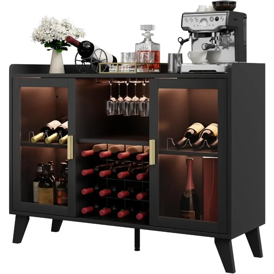 Bar Cabinet with LED Lights fo - Storage ulasan dan harga