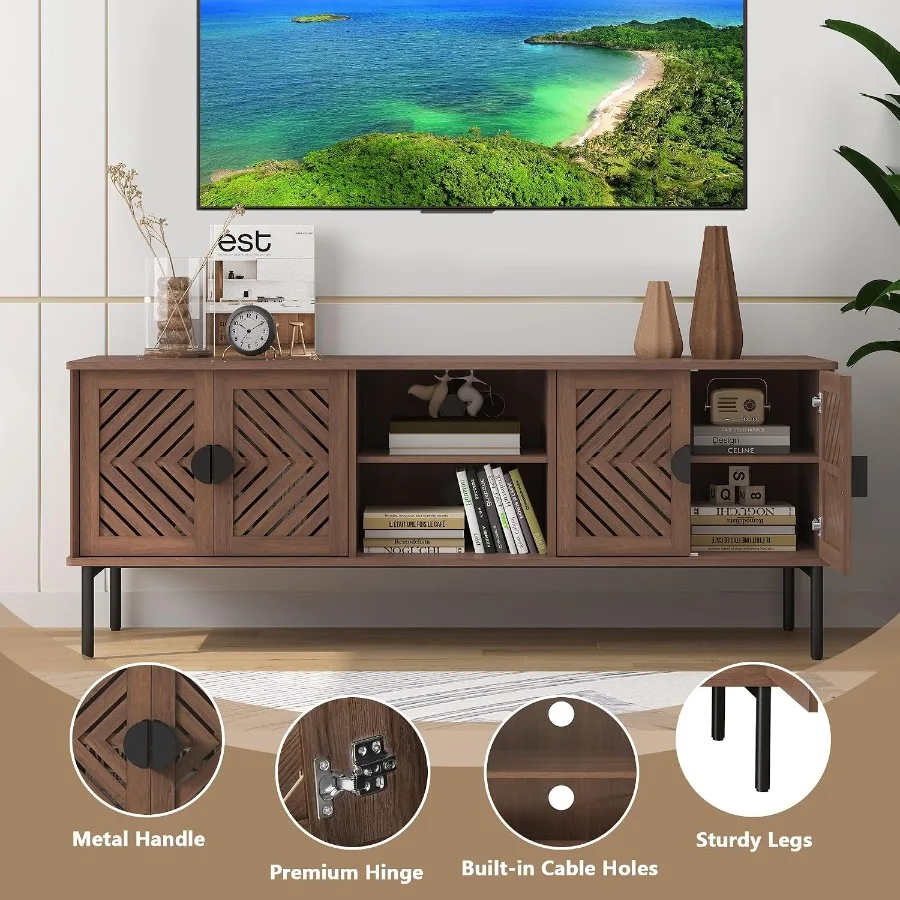 63 TV Stand for Living Room, E - Storage ulasan dan harga