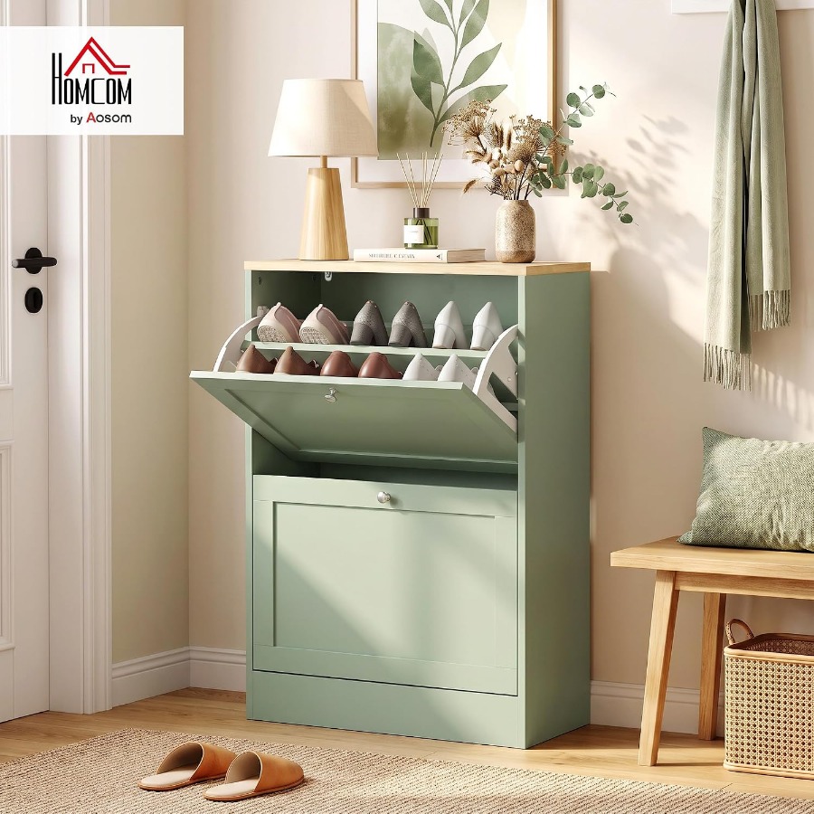 Entryway Shoe Storage Cabinet, - Shoe Rack Cabinet Narrow Entryway ulasan dan harga