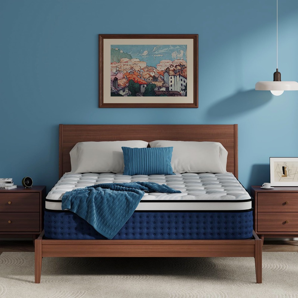 Queen Mattress, 12 Inch Hybrid - Memory Foam Mattress In A Box Queen ulasan dan harga