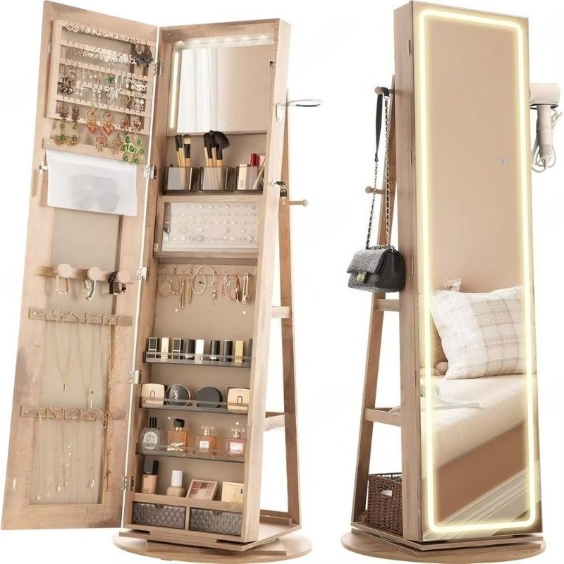 Standing Mirror Jewelry Cabine - Full Length Mirror Jewelry Armoire ulasan dan harga