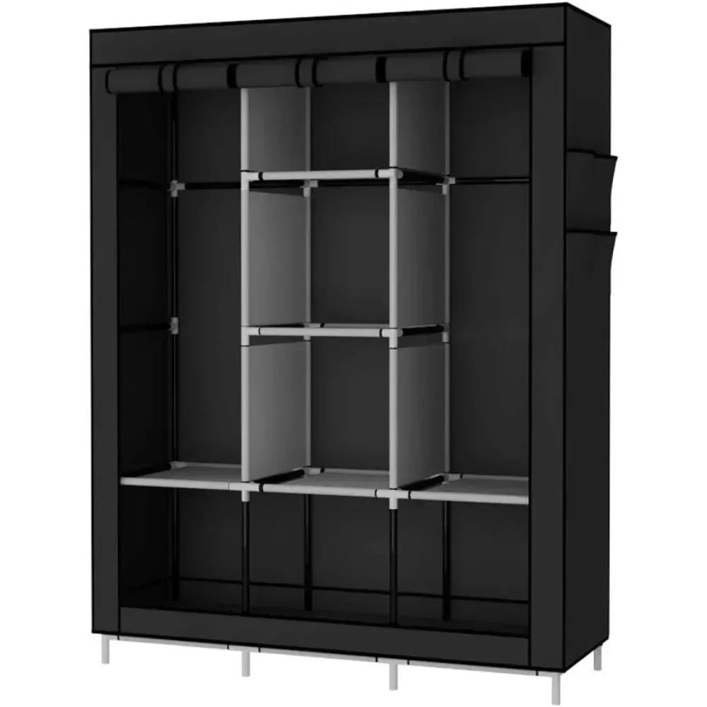 &Portable Wardrobe Closet Clot - Wardrobe Closet Portable Fabric Cover ulasan dan harga